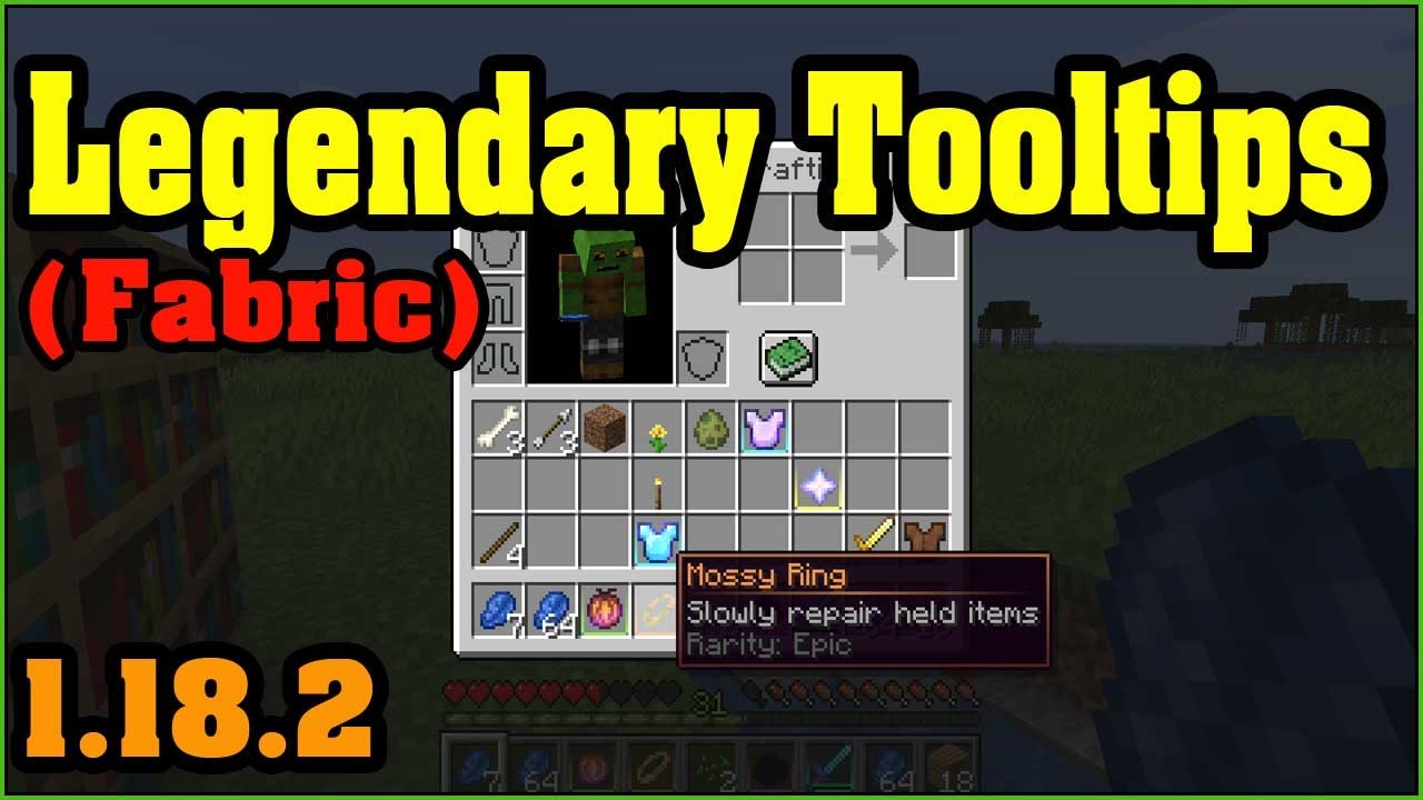 Legendary tool tips [Fabric] Mod 1.18.2 and how to install for Minecraft