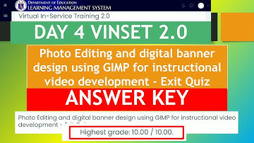 VINSET 2.0 Day 4 ANSWER KEY I Photo Editing and Digital Banner Design Using GIMP I BY MNM