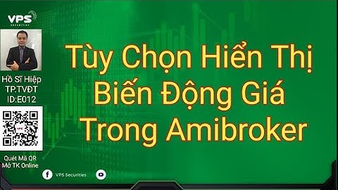 Tùy Chọn Hiển Thị Các Dạng Nến Biến Động Giá Trong Amibroker