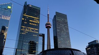 Downtown Toronto Evening Walk (Short Version) - April 13, 2024 - Toronto, Ontario, Canada