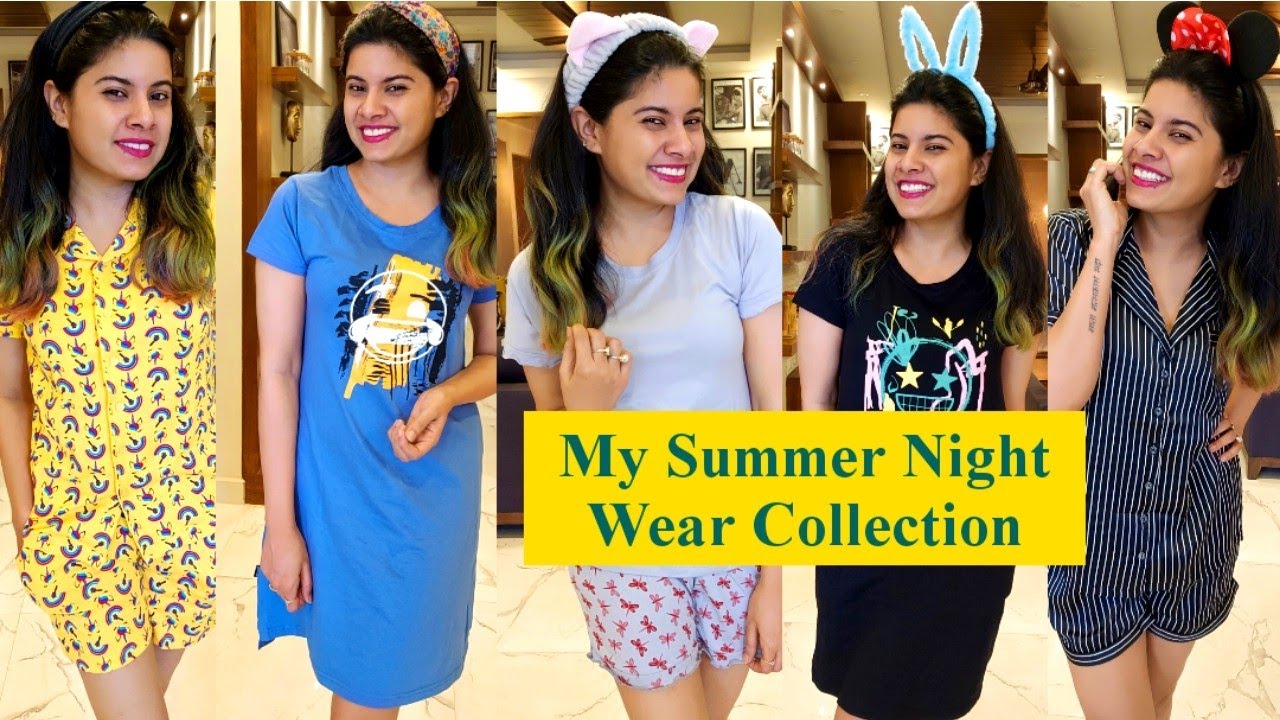 Affordable NIGHT WEAR Summer Collection | 100% Cotton Haul - YouTube