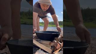 Soup in nature😋 / Суп на природе😋 #pandasakha #food #cooking #meat