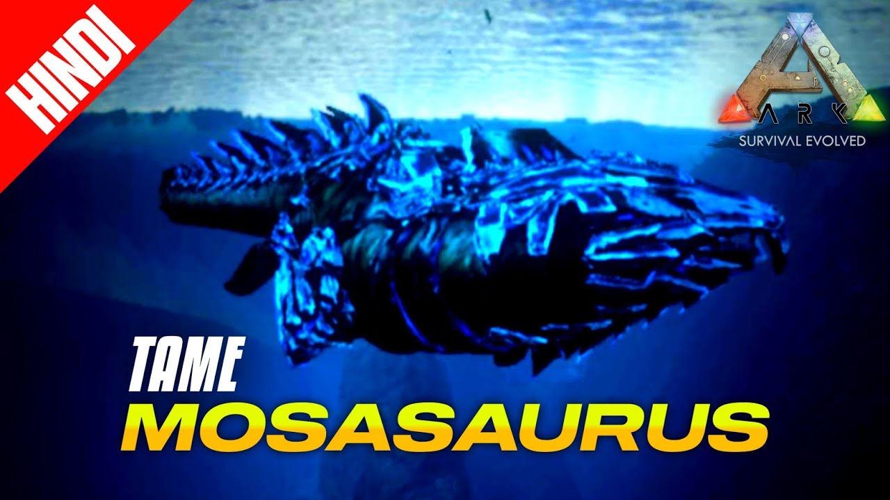 TAMING MOSASAURUS THE GODZILLA IN ARK MOBILE - SOLO 😱 - YouTube