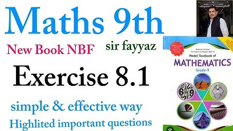 Maths class 9th | chapter 8 | Exercise 8.1| Geometry and straight line | NBF | ex 8.1| sir fayyaz