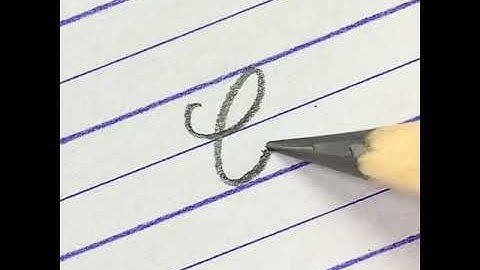 Learn to write cursive capital letter C | Cursive writing for beginners with pencil