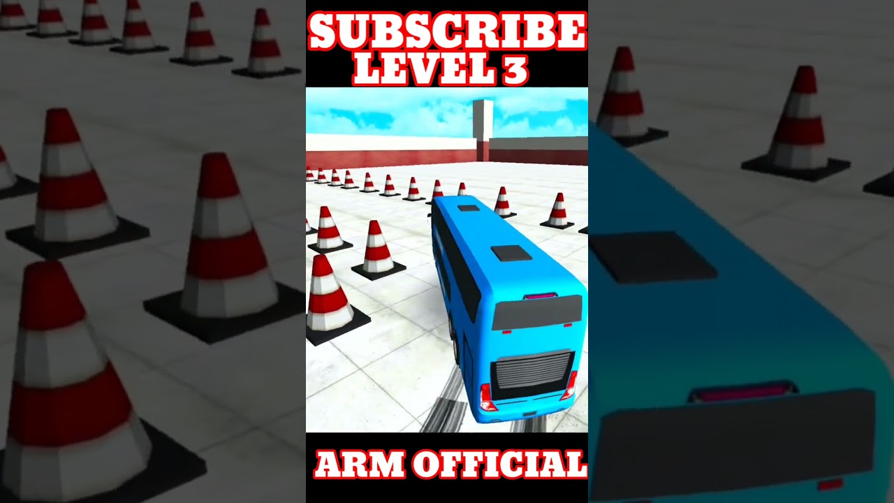 Police bus parking -parking game play video  