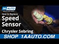How to Replace Speed Sensor 1996-2009 Chrysler Sebring
