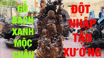 KHÁM PHÁ xưởng đục tượng di lặc bách xanh mộc châu - lh : 0389889968(zalo)