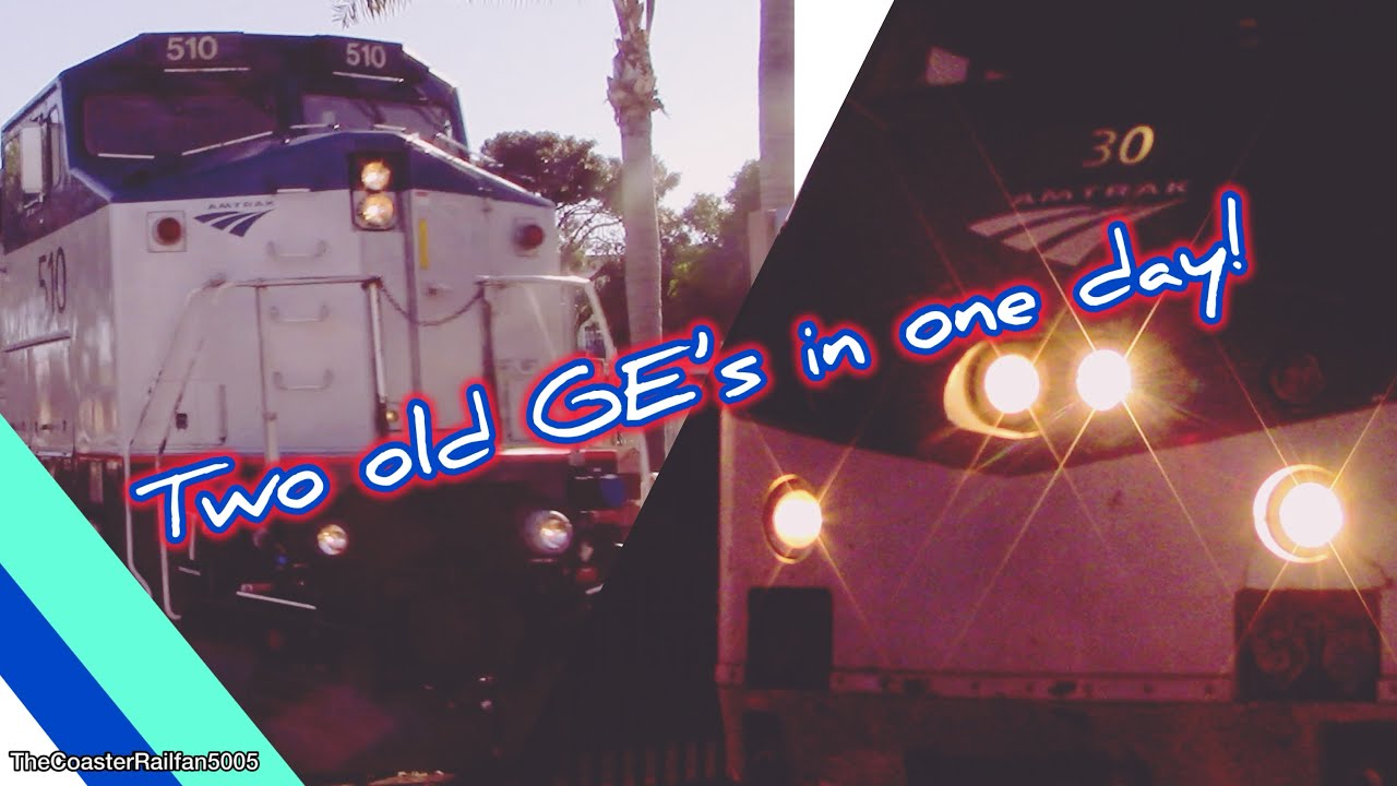 2 old GE’s in one day! Railfanning Carlsbad village an Oceanside transit center on 1/9/2026