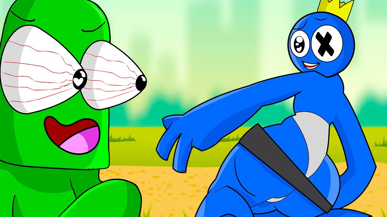 What did BLUE DO WITH GREEN?!  Rainbow Friends react to meme - Rainbow  Friends Animations Roblox 