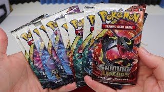 Opening 10 Shining Legends Booster Packs!
