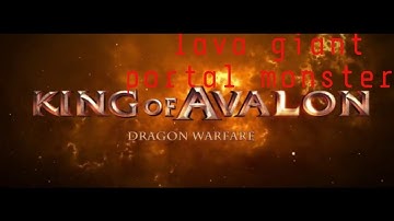 King of Avalon - lava giant portal monster