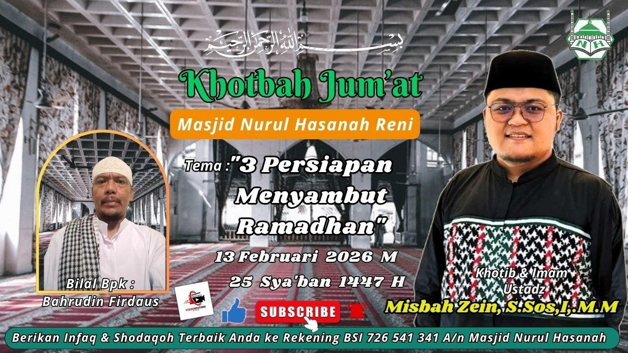Hasil editing Khotbah Jum'at 13 Februari 2026