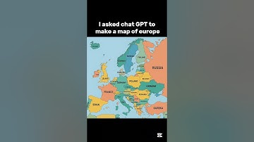 I asked ChatGPT to make a map of europe😅 #europe #map #mapping #geography #ai #chatgpt #idk #shorts
