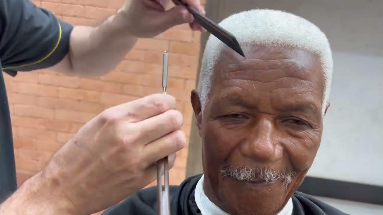 Como cortar cabelo afro nevou + corte clássico crespo tutorial - YouTube