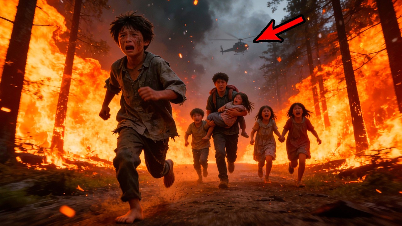 Homeless Boy Guided 5 Kids Through a Burning Forest for 9 Hours. Rescuers Were Speechless