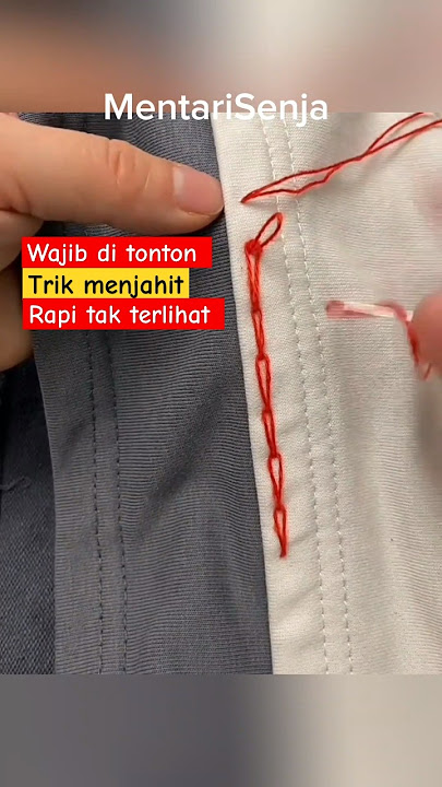 easy trick to sew without being seen