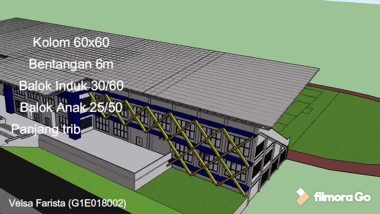  Struktur  Konstruksi Bangunan Bentang Lebar STADION 