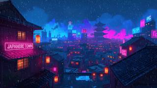 90's Rainy Chillhop ☔ Lofi Study Beats & Sleep Music 🌙 Night Playlist