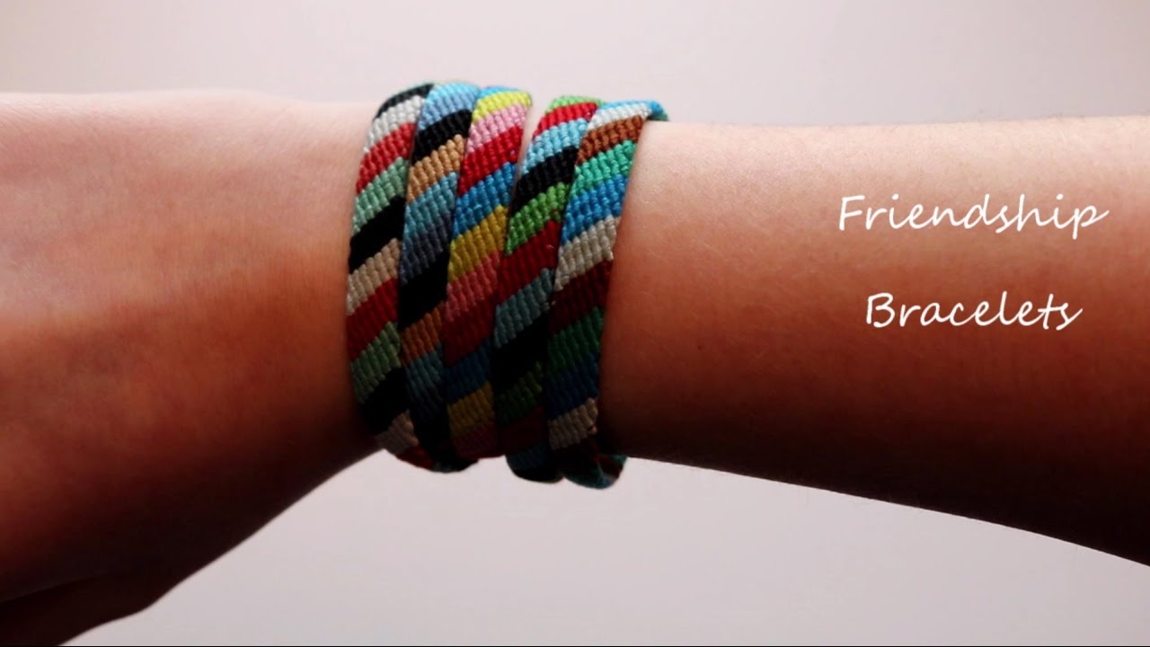 How to Make DIY Friendship Bracelets Beginners (Diagonal Pattern) 