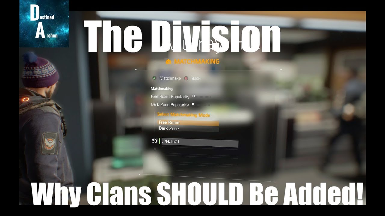 Matchmaking dark zone