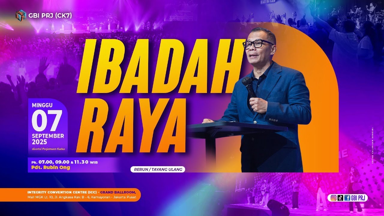 HIDUP DALAM PERJANJIAN - Pdt. Rubin Ong - Onsite III 07 September ‘25