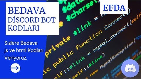 [Discord.js],[HTML] BEDAVA BOT KODLARI/BEDAVA WEB SİTE SCRİPT LERİ VERİYORUZ