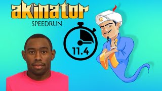 tyler the creator | akinator world record 11.4 seconds
