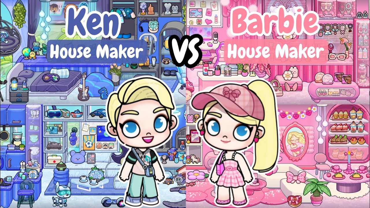 Avatar World Free Barbie 🎀 Vs Ken 💎 Bubble Glam House Maker | Pazu | Идеи для дома Avatar World