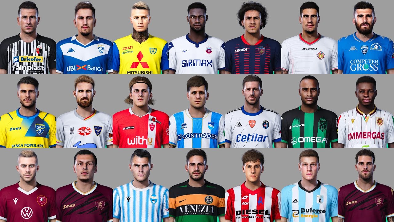 Pes 2021 Serie B Mega Facepack Update Youtube