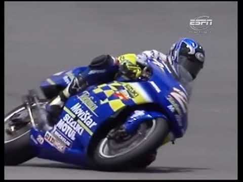 2000 Malaysian 500cc Motorcycle Grand Prix Highlights (Italian commentary)