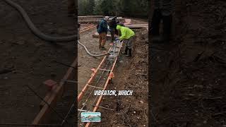 Pouring Concrete In Footings #framing #construction #diy #building #concrete