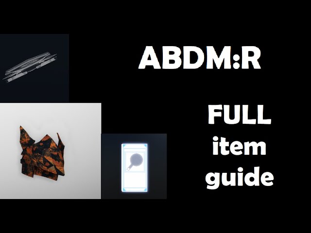 Full item guide │ ABDM:R class=