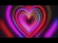 Neon Lights Love Heart Tunnel and Romantic Abstract Glow 1080 high Moving Wallpaper Background 2022