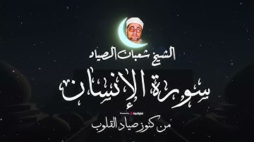 ما تيسر من سورة الإنسان بأداء رائع يبهر الجميع..شعبان الصياد