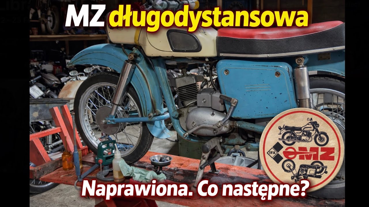 Super bzyk MZ ES150, naprawa zakończona #tajnymagazynddr 