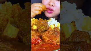 Eating mutton curry #shorts
