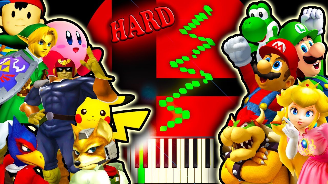 SUPER SMASH BROS. MELEE THEME - Piano Tutorial