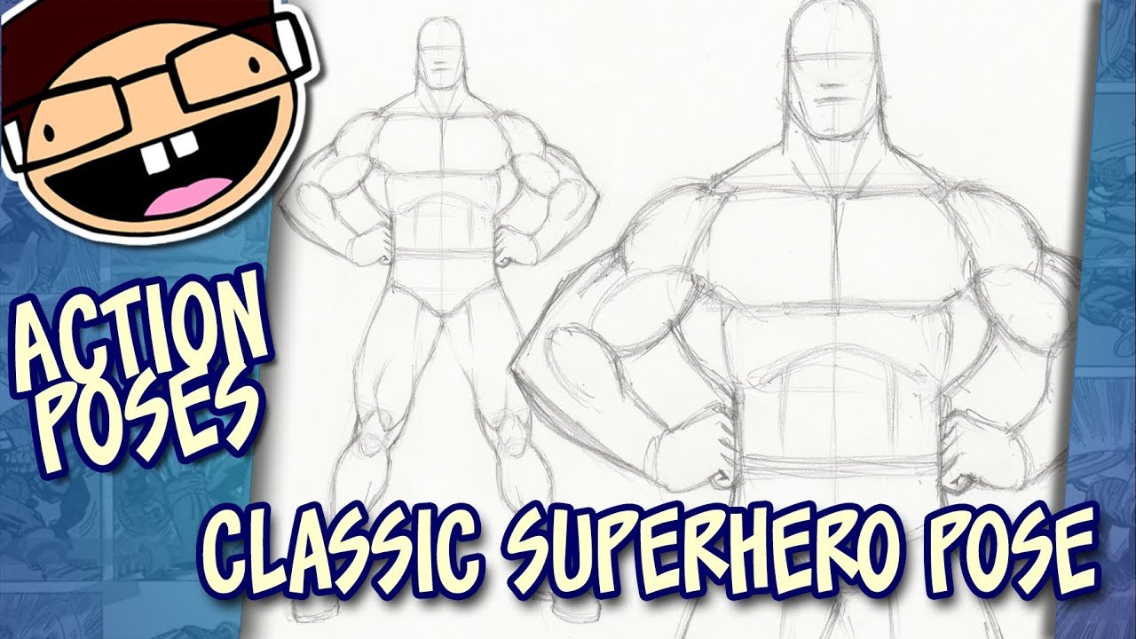 Drawing Women Poses - Comic Book Style - Time Lapse Video - YouTube