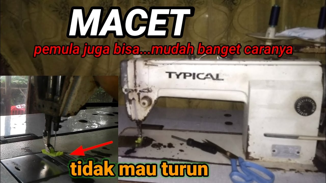 TUTORIAL JAHIT PEMULA || CARA MENGATASI SEPATU MESIN JAHIT MACET