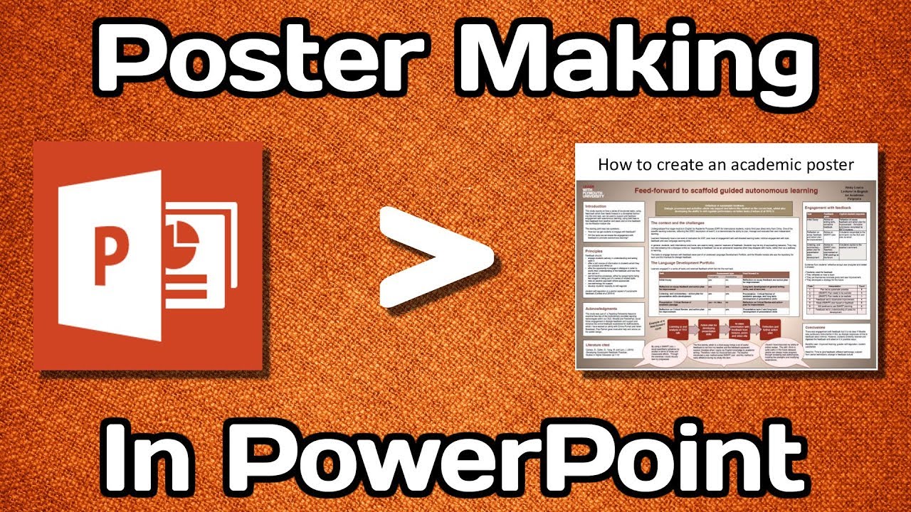 how make a poster presentation in powerpoint