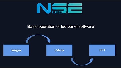 The Basic Operation of NSE Hot Selling Digital LED Panel Display Software