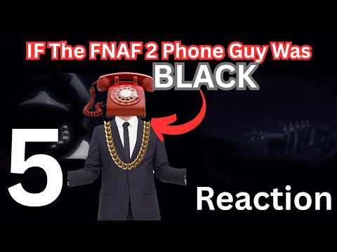 If Fnaf 2 Phone guy was black (Night 5 Reaction) by @kristheninja