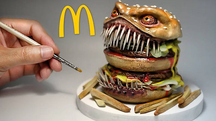 How To Make The Creepiest Hamburger Diorama / Poly...
