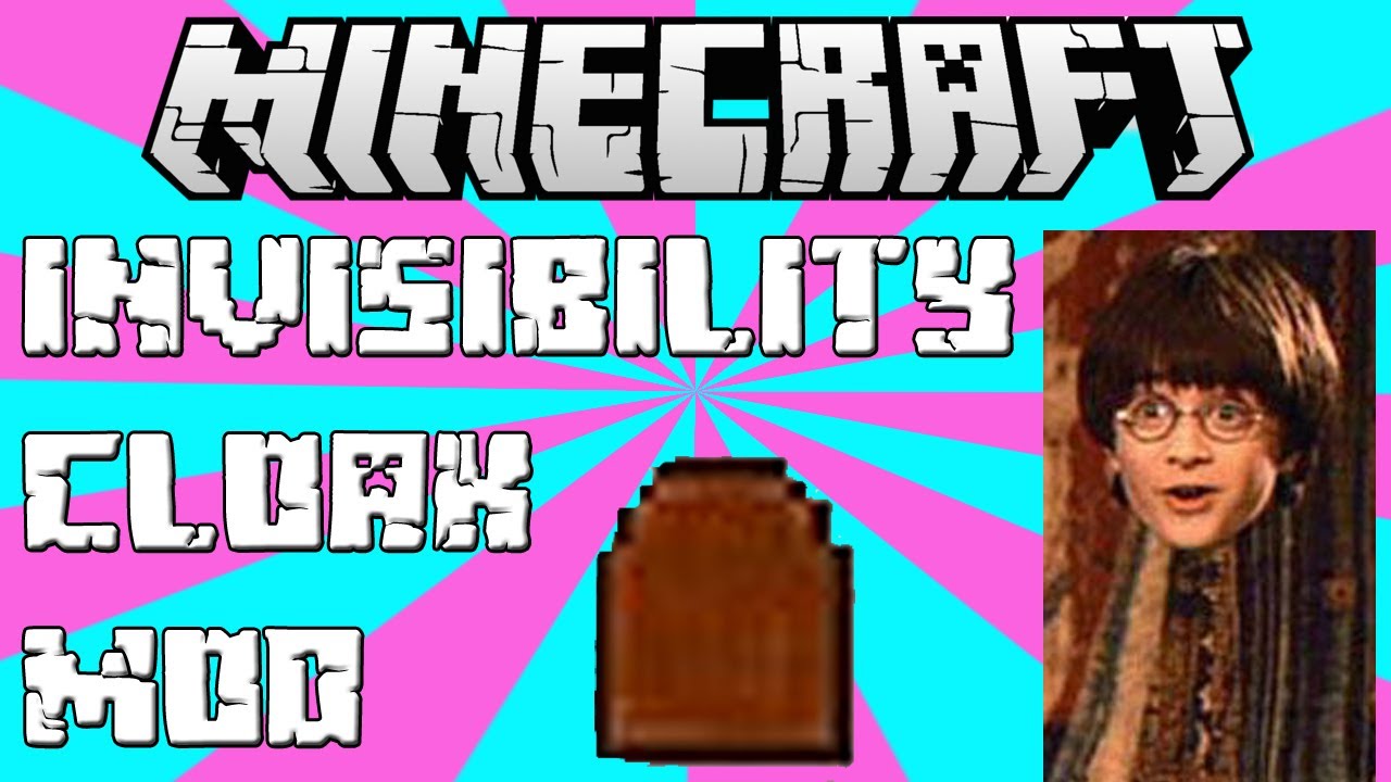 Invisibility Cloak in Minecraft! - Invisibility Cloak Mod 1.7.2 (Mod