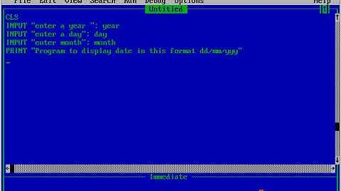 Program to print date  in this format dd/mm/yyyy in Qbasic