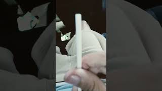 eating a cake pop and the stick