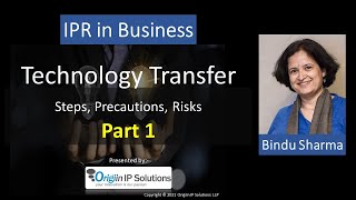 Session 17: Technology Transfer (Part 1) | Steps, Precautions, Risk #ipr #technology