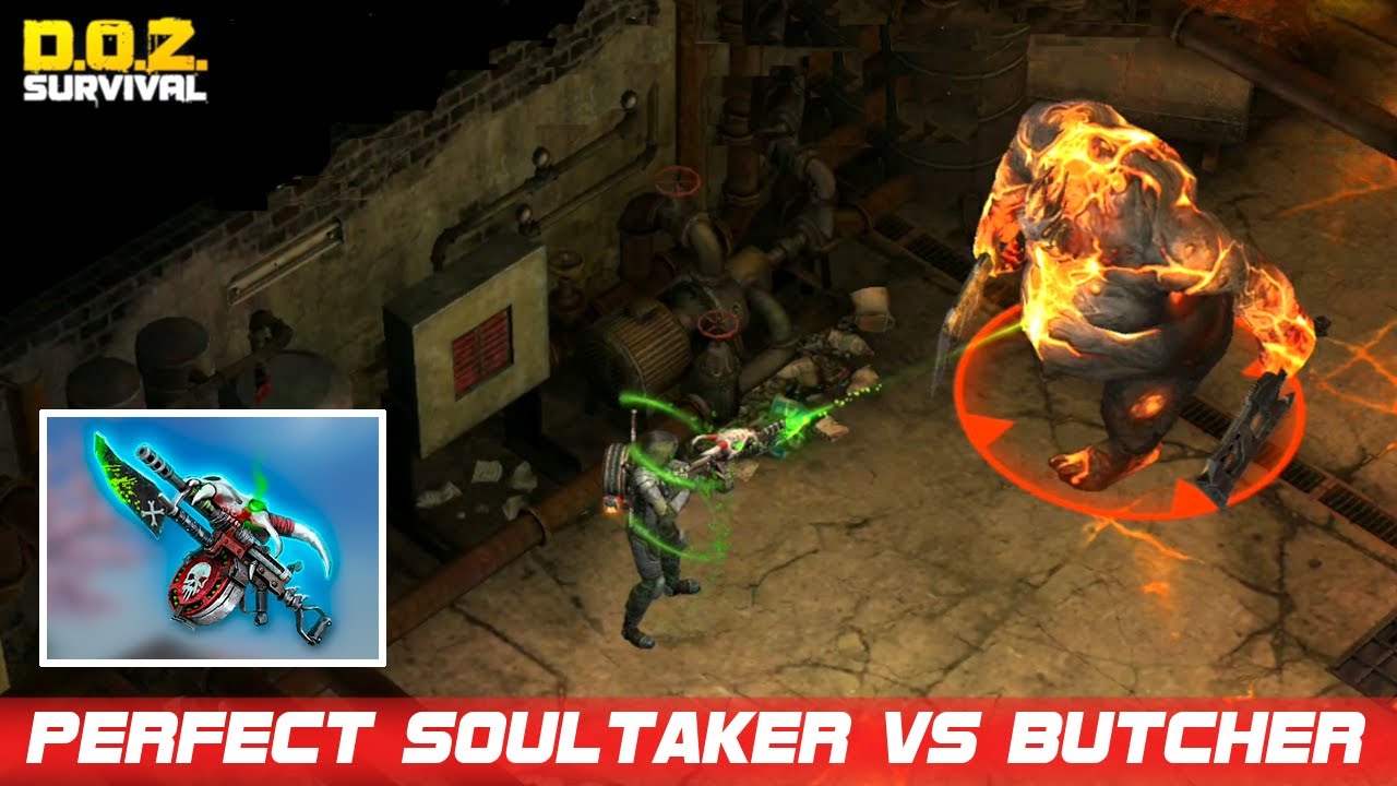 Perfect Soultaker VS Butcher | DOZ Burned Restaurant | Dawn Of Zombies: Survival