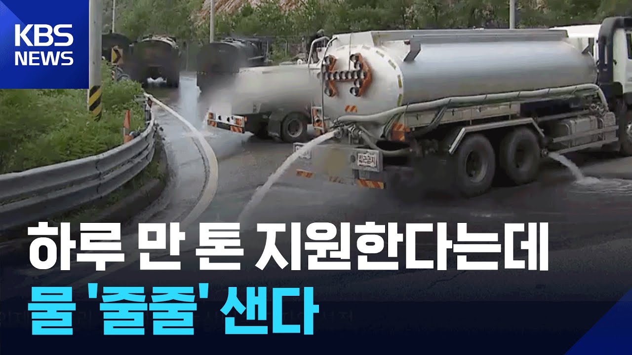 [현장K] 물 한 방울 아쉬운데…저수지 급수하면서 물 ‘줄줄’ / KBS  2025.09.12.